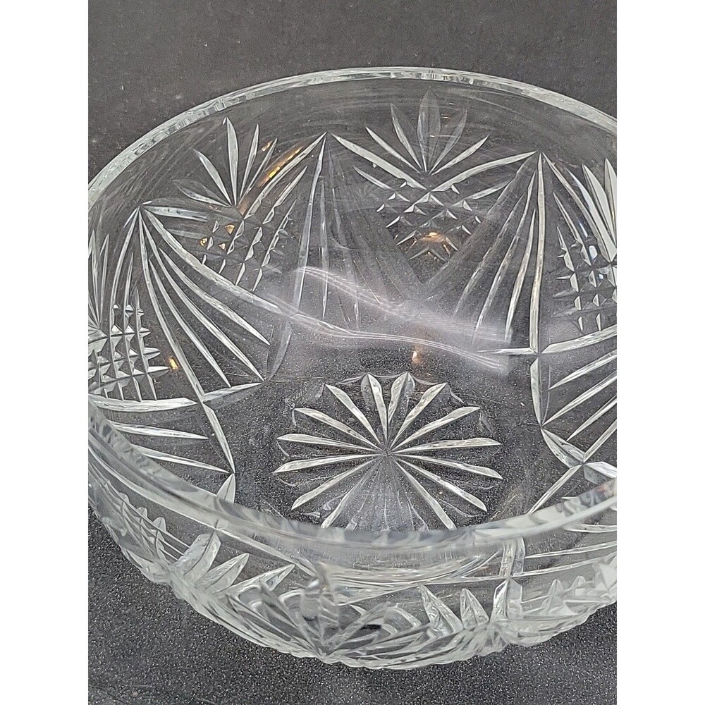Vtg Waterford Crystal Bowl Clear Glass Leana?